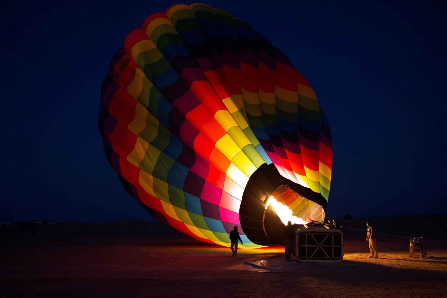 Dubai: Passeio de balão de ar quente e show de falcões sobre o deserto