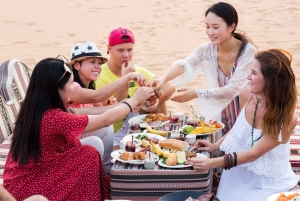 Dubai: Hot Air Balloon Ride with Camel Ride & Falcon Show