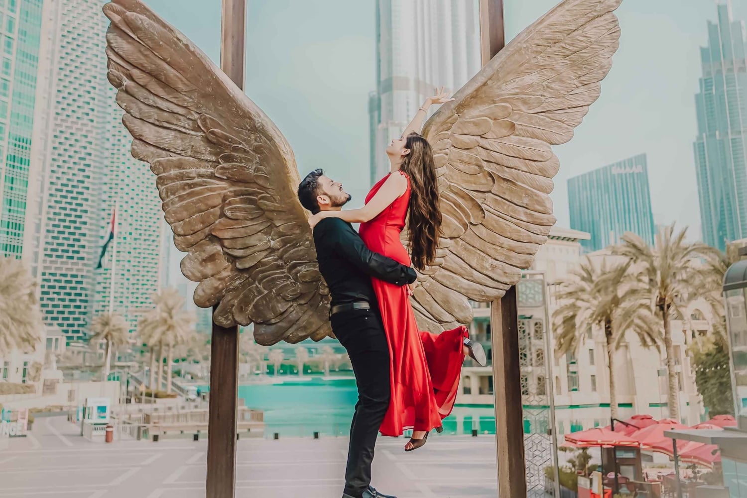 Dubai: L'iconico servizio fotografico pre-matrimoniale del Burj Khalifa