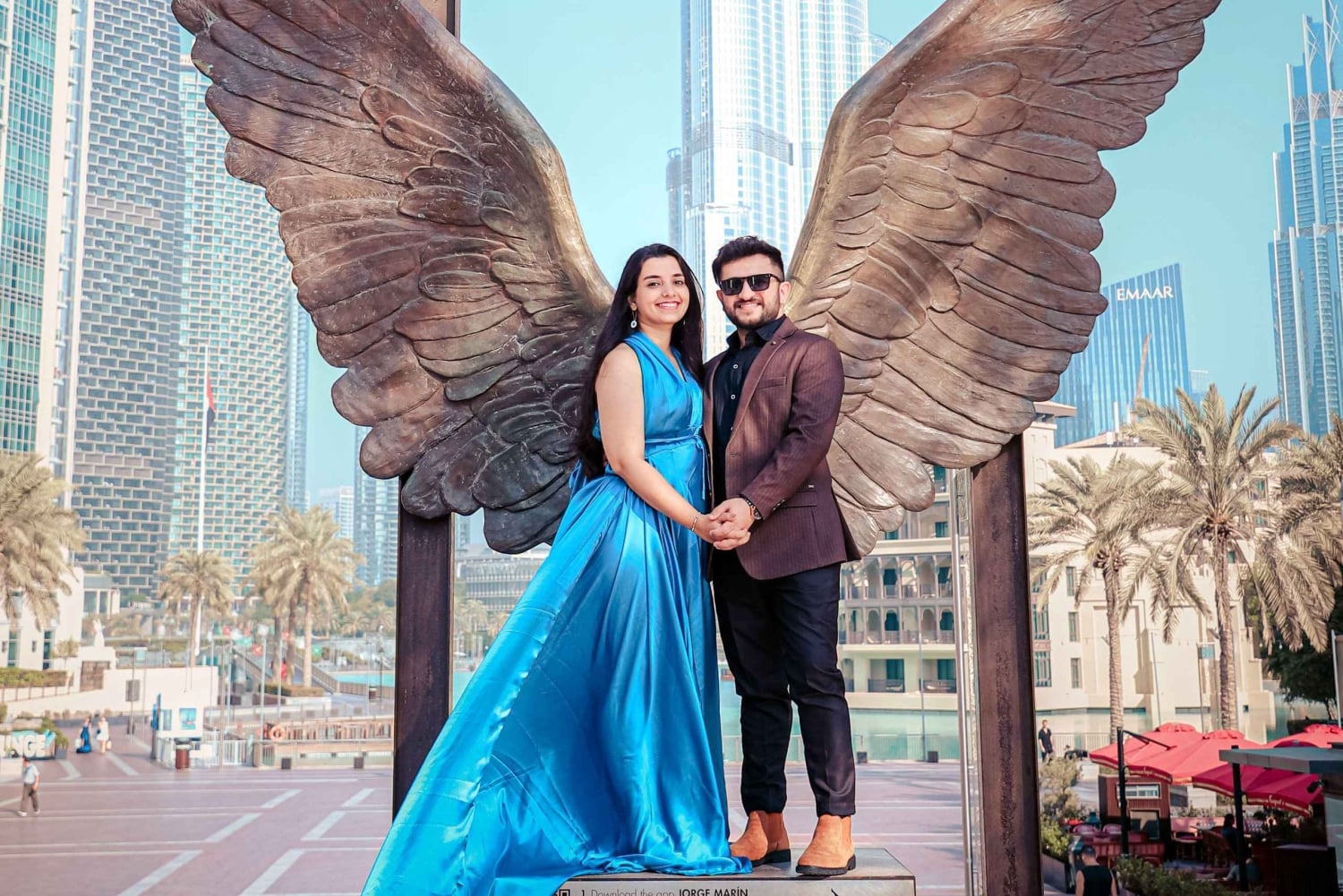Dubai: L'iconico servizio fotografico pre-matrimoniale del Burj Khalifa