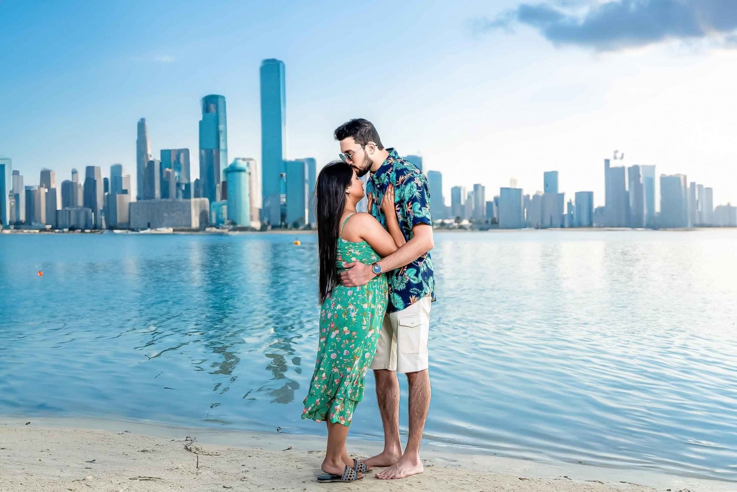 Dubai: Fotoshoot på JBR Beach før brylluppet