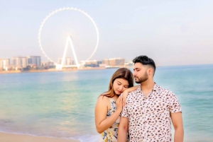 Dubai: Fotografering före bröllopet på JBR Beach
