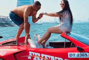 Dubai: Jet Car naar Burj Al Arab met ontbijt en frisdrank