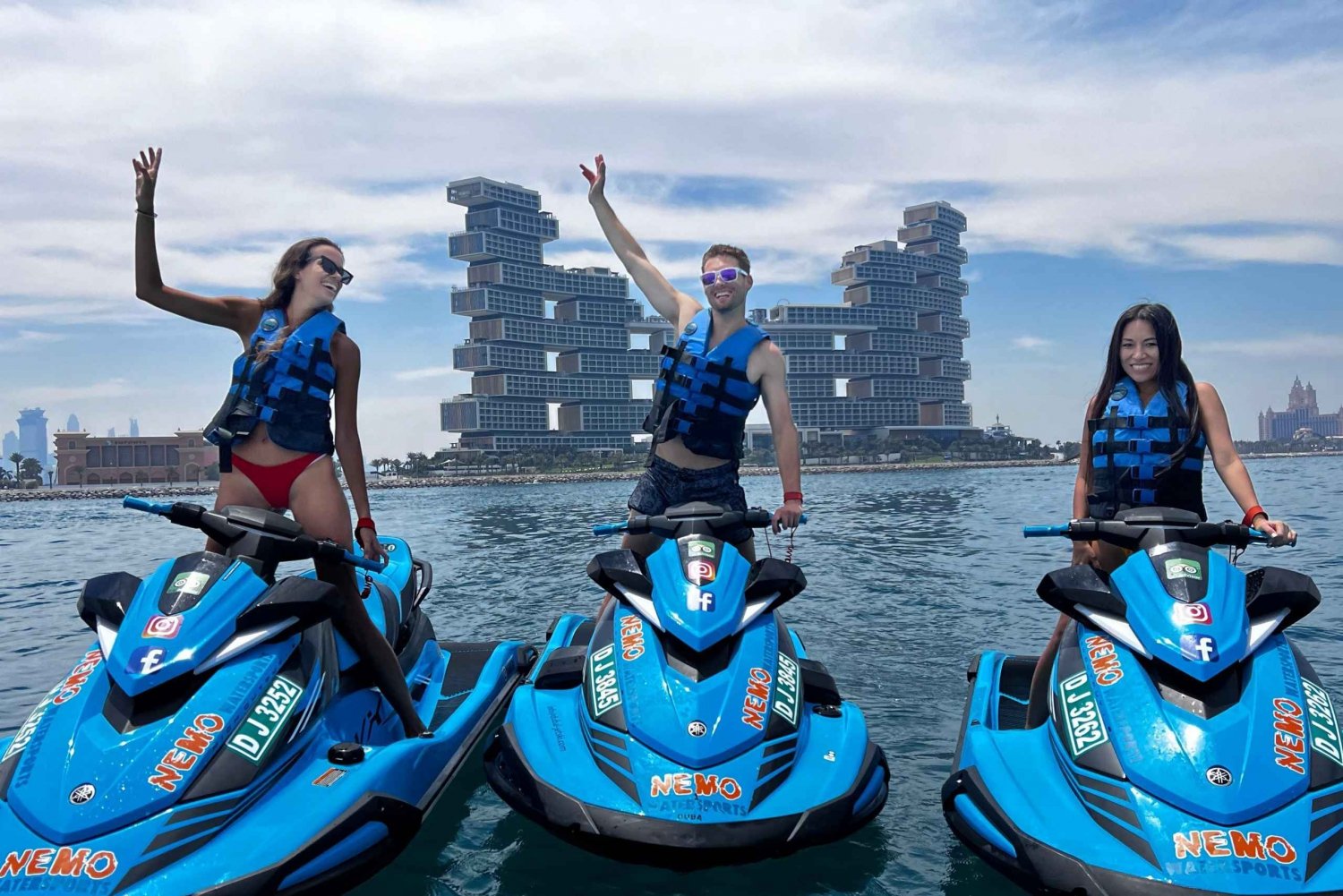 Dubai: Excursión en moto acuática a Burj Al Arab y Atlantis