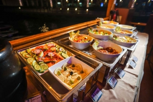 Cena en el lujoso crucero en dhow de Dubai (buffet internacional)