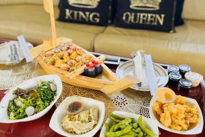 ドバイ：豪華な50フィートのプライベートヨットクルーズ（寿司オプション付き）をお楽しみください