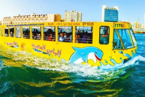 Dubai: Luxury Yacht Tour with Wonder Bus Tour on land & Sea