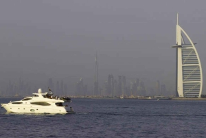 Dubai: Luxury Yacht Tour with Wonder Bus Tour on land & Sea