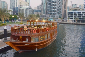 Dubai: Marina Dhow Cruise with Dinner and Dance Show