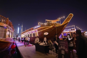 Dubai: Lyxig dhow-kryssning i marinan med 5-stjärnig indisk middag