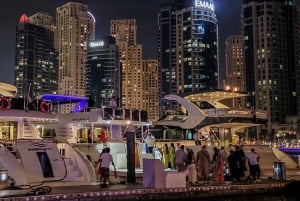 Dubai Marina Luxury Yacht Party with BBQ, Open Bar & Live DJ