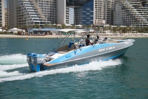 Dubaj: prywatny rejs łodzią po dzielnicy Dubai Marina i zwiedzanie wyspy Palma Jumeirah