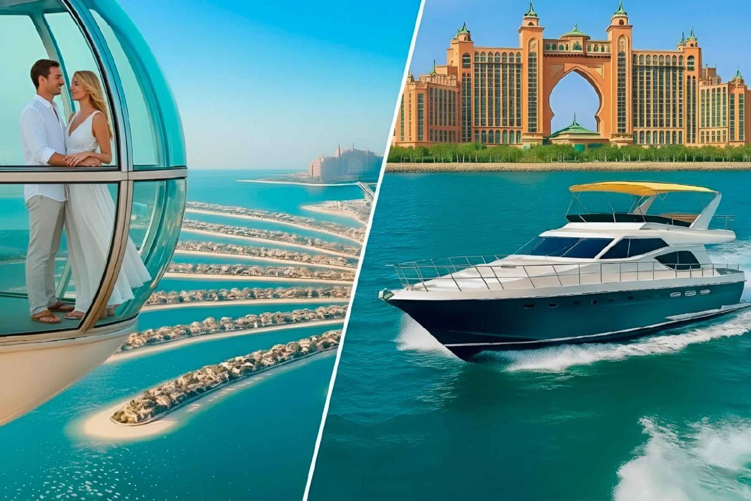Dubai Marina Yacht Cruise with Ain Dubai Entry Ticket