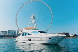 Dubai Marina Yacht Tour: Ain Wheel, JBR & Harbour in 1 Hour