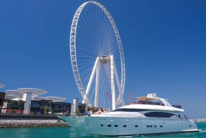 Dubai Marina Yacht Tour: Ain Wheel, JBR & Harbour in 1 Hour