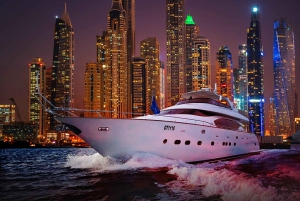 Dubai Marina Yacht Tour: Ain Wheel, JBR & Harbour in 1 Hour