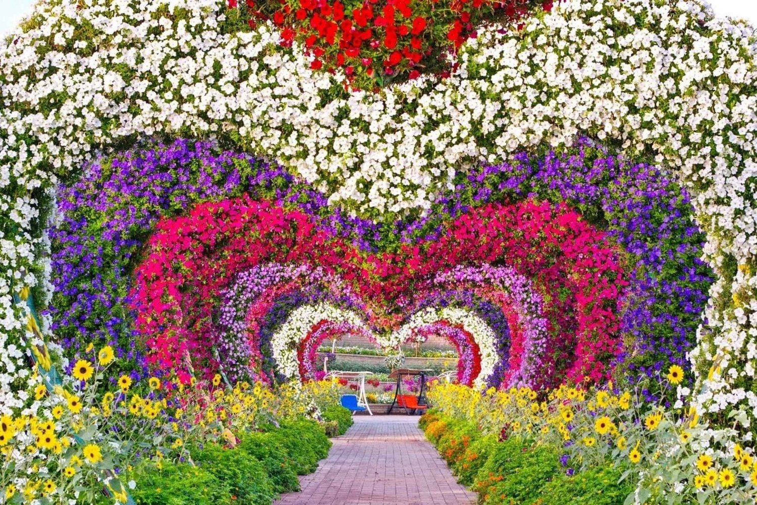 Dubai: Miracle Garden und Global Village Eintritt mit Transfer