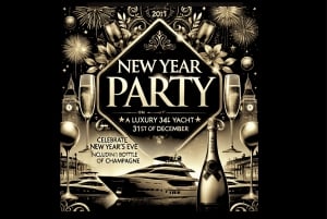 Дубай: Новый год на частной роскошной яхте длиной 36 футов