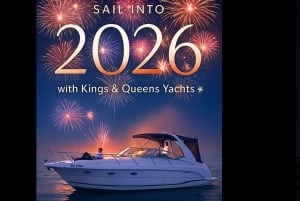 Dubai: Nyttårsaften på en privat luksusyacht på 36 fot