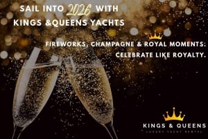 Dubai: Nyttårsaften på en privat luksusyacht på 36 fot