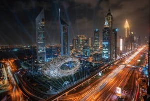 Dubai: Night Tour with Burj Khalifa, Fountain Show & Marina