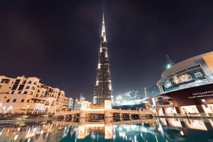 Dubai: Night Tour with Burj Khalifa, Fountain Show & Marina