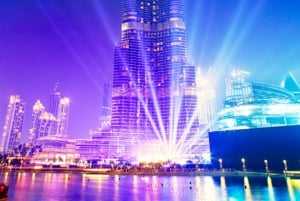 Dubai: Night Tour with Burj Khalifa, Fountain Show & Marina
