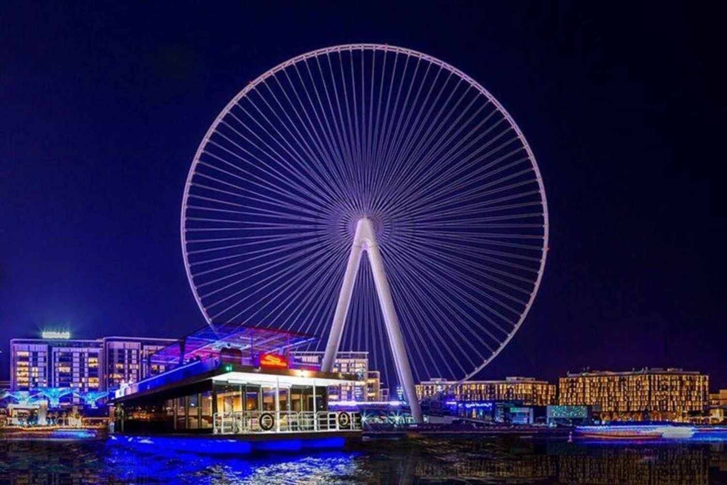 Dubai: Guidad stadstur på natten med skåpbil och DXB-fontänshow