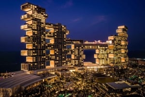 Dubai: City Tour noturno guiado de van com show das fontes