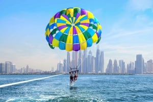 Dubaj: Parasailing z widokiem na Palm View i JBR View