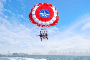 Dubaj: Parasailing z widokiem na Palm View i JBR View