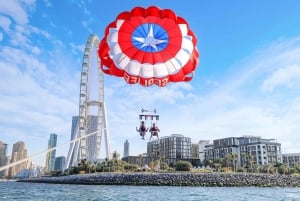 Dubaj: Parasailing z widokiem na Palm View i JBR View