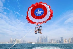 Dubaj: Parasailing z widokiem na Palm View i JBR View