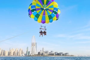 Dubaj: Parasailing z widokiem na Palm View i JBR View