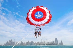 Dubaj: Parasailing z widokiem na Palm View i JBR View