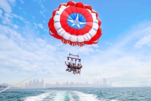 Dubaj: Parasailing z widokiem na Palm View i JBR View