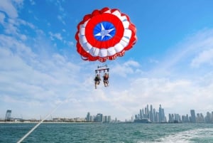 Dubaj: Parasailing z widokiem na Palm View i JBR View