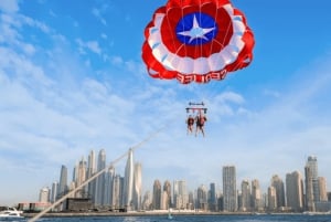 Dubaj: Parasailing z widokiem na Palm View i JBR View