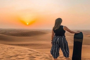 Dubai: Polaris RZR and Sandboarding Desert Adventure