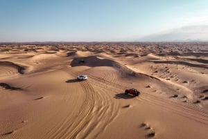 Dubai: premium Sahara-kampsafari, kamelenrit en sandboarden