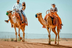 Dubai: safari premium sulle dune rosse con sandboarding e BBQ