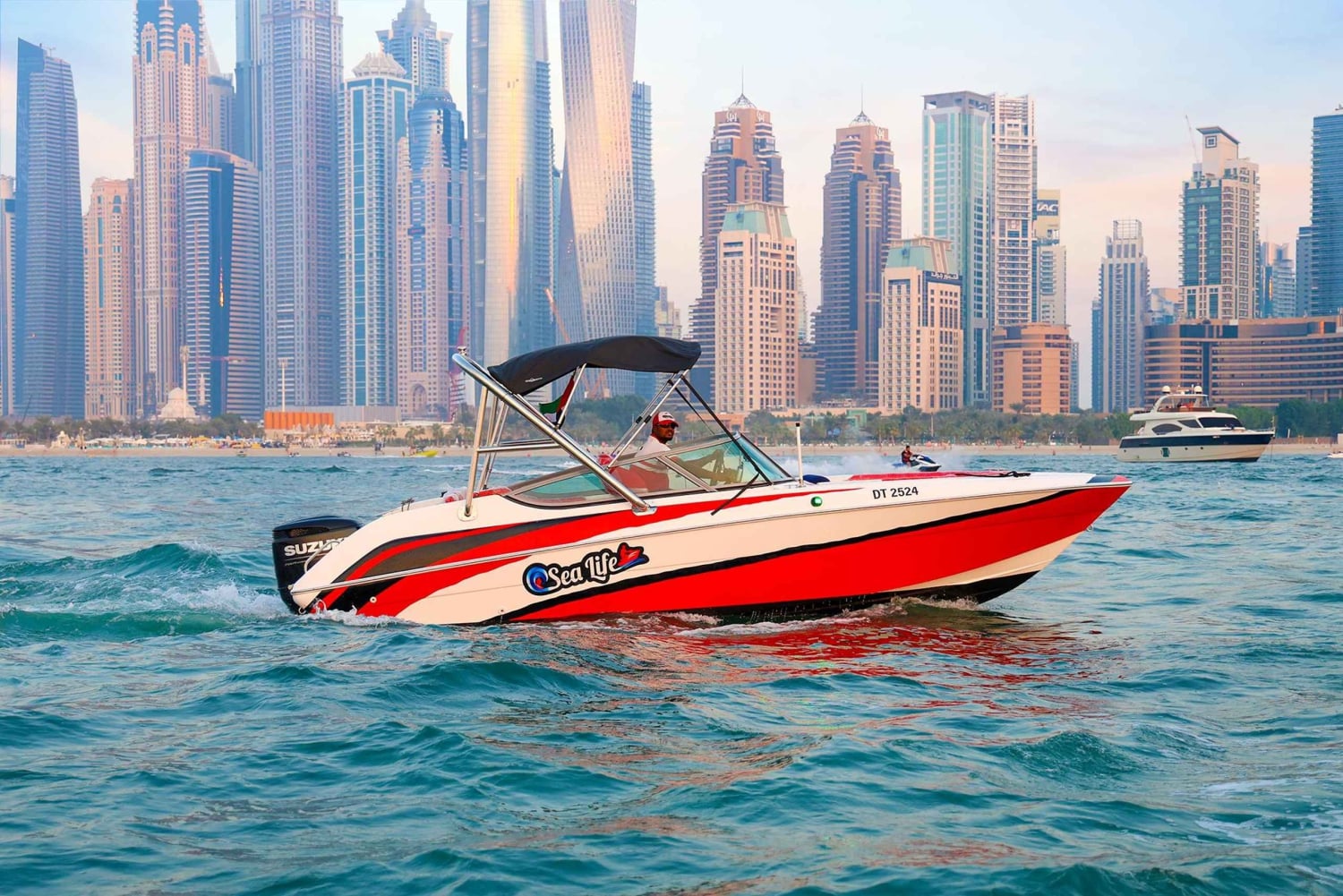 Dubaï : Tour en bateau privé - options JBR/Burj Al Arab/Atlantis
