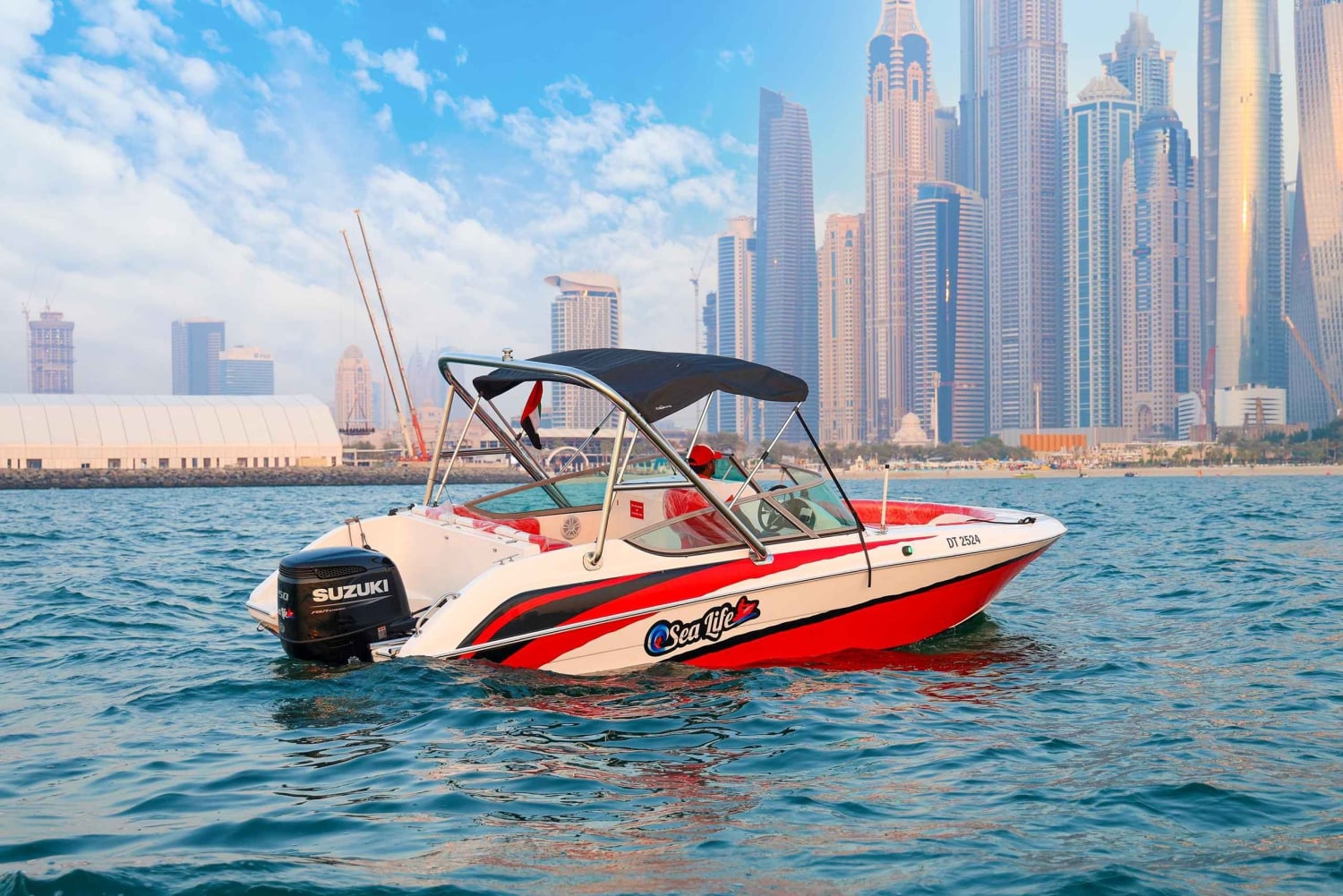 Dubaï : Tour en bateau privé - options JBR/Burj Al Arab/Atlantis