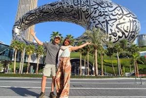 Dubai: Privat bytur med ramme og Burj Khalifa-billett