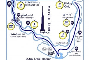 Dubai: Private Creek Harbour and Water Canal Cruise