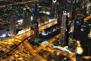Dubai: Privat kveldstur og inngangsbillett til Burj Khalifa