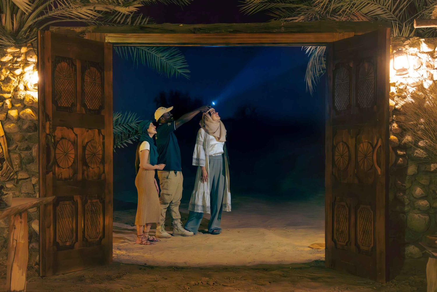 Dubaj: Prywatne nocne safari i astronomia z 3-daniową kolacją