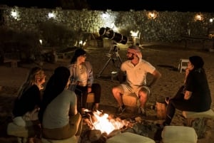 Dubai: Safari notturno privato e astronomia con cena di 3 portate