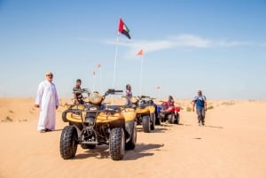 Dubai: Safari en quad con cena barbacoa y espectáculos en directo
