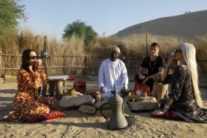 Dubaï : Safari dans les dunes rouges, balade à dos de chameau et barbecue dans l'oasis d'Al Marmoom